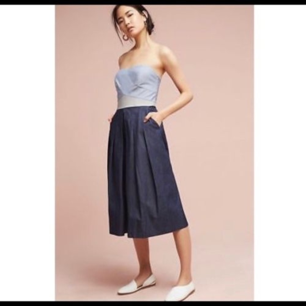 Anthropologie Elevenses Mirabelle Culotte Jumpsuit